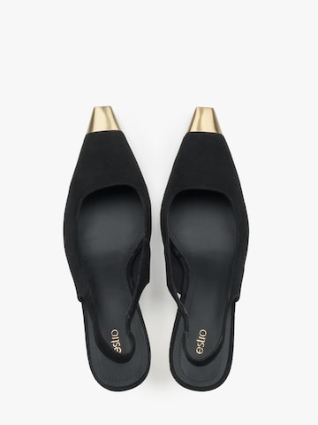 Estro Slingpumps '7762'‌‌‌‌‌ in Schwarz