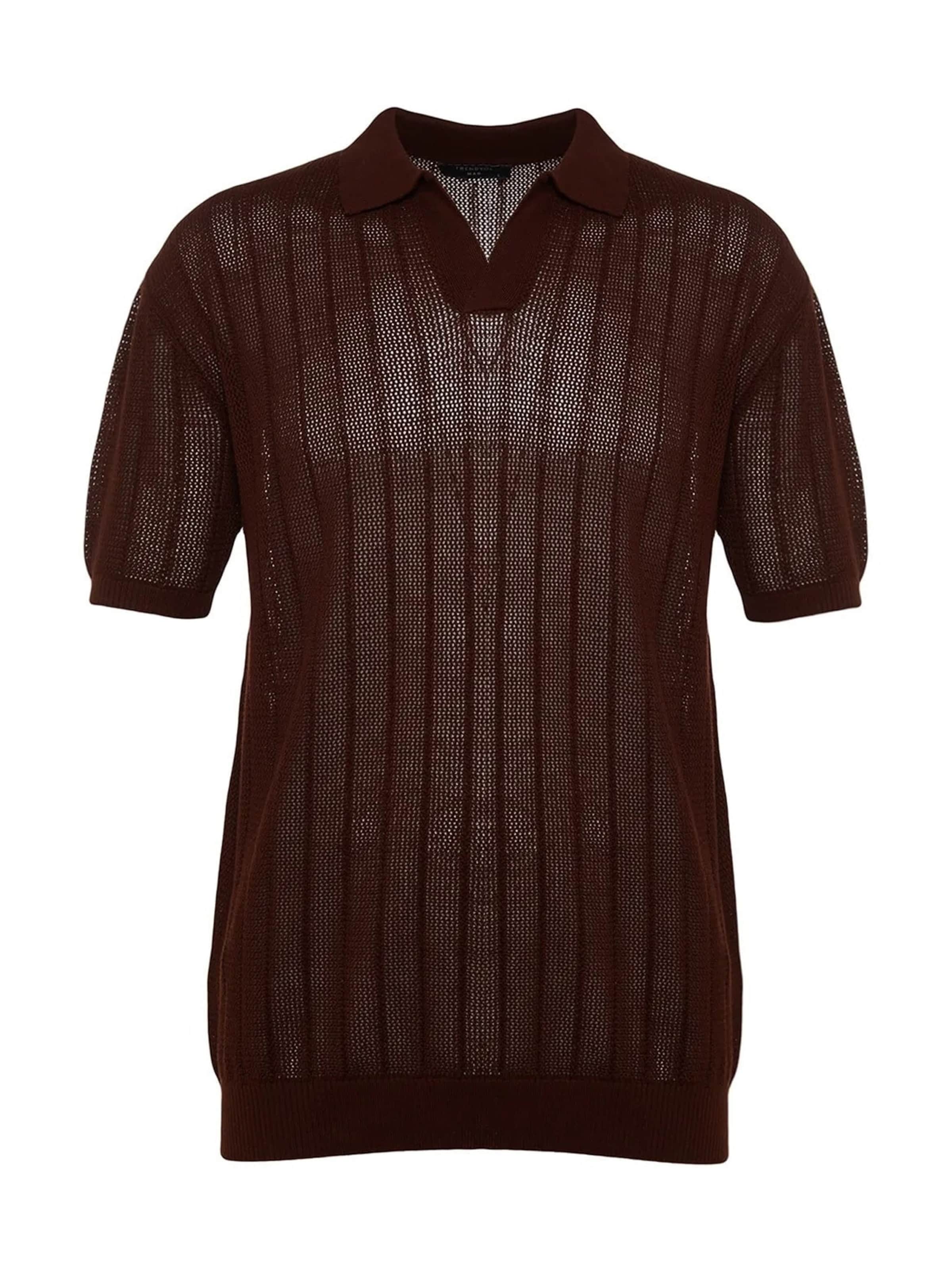 Trendyol Pulóver - barna: elől