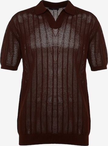 TrendyolPulover - smeđa boja: prednji dio