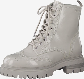 TAMARIS Lace-Up Ankle Boots in Grey: front