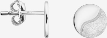 Sofia Milani Earrings 'Brushed Yin Yang' in Silver: front