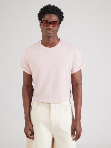 G-STAR T-shirt 'Lash' i lila: framsida