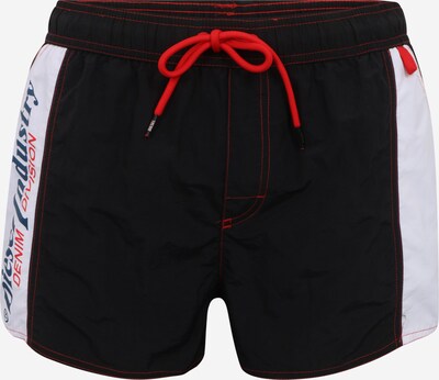 DIESEL Badeshorts 'CAYBAY' in blau / rot / schwarz / weiß, Produktansicht