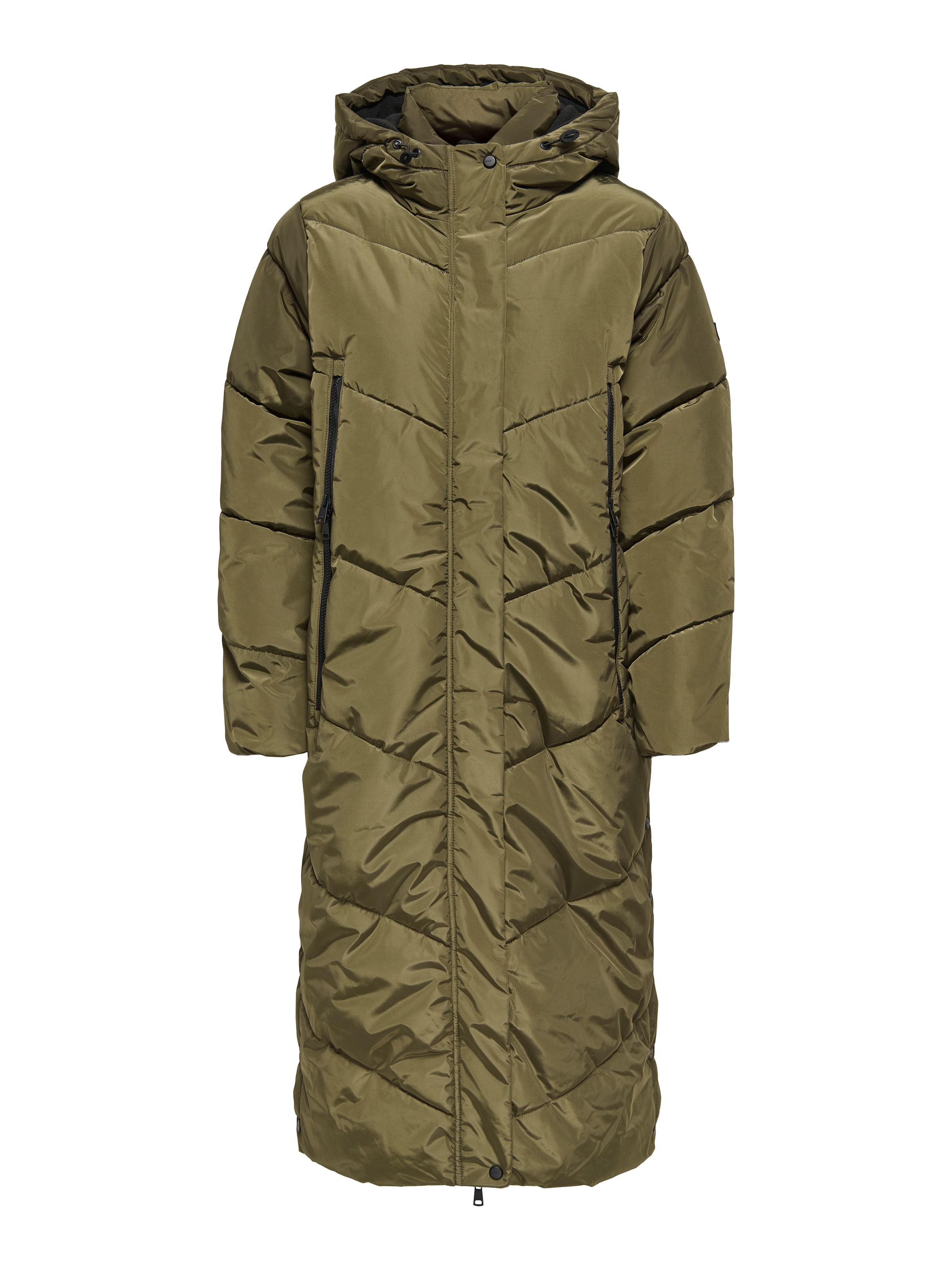 ONLY Wintermantel 'ONLLINA' in Grün: Vorderseite