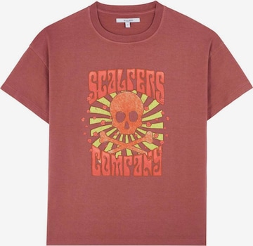 Scalpers Тениска в червено: отпред