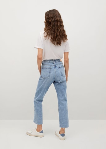 MANGO Regular Jeans in Blauw