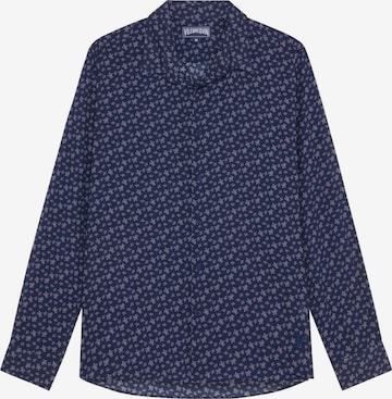 Coupe regular Chemise Vilebrequin en violet : devant