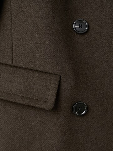 MANGO Prehoden plašč 'EYE' | zelena barva