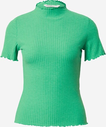 T-shirt 'EMMA' ONLY en vert : devant