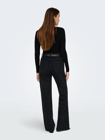 ONLY Wide leg Jeans 'ONLJuicy' in Zwart