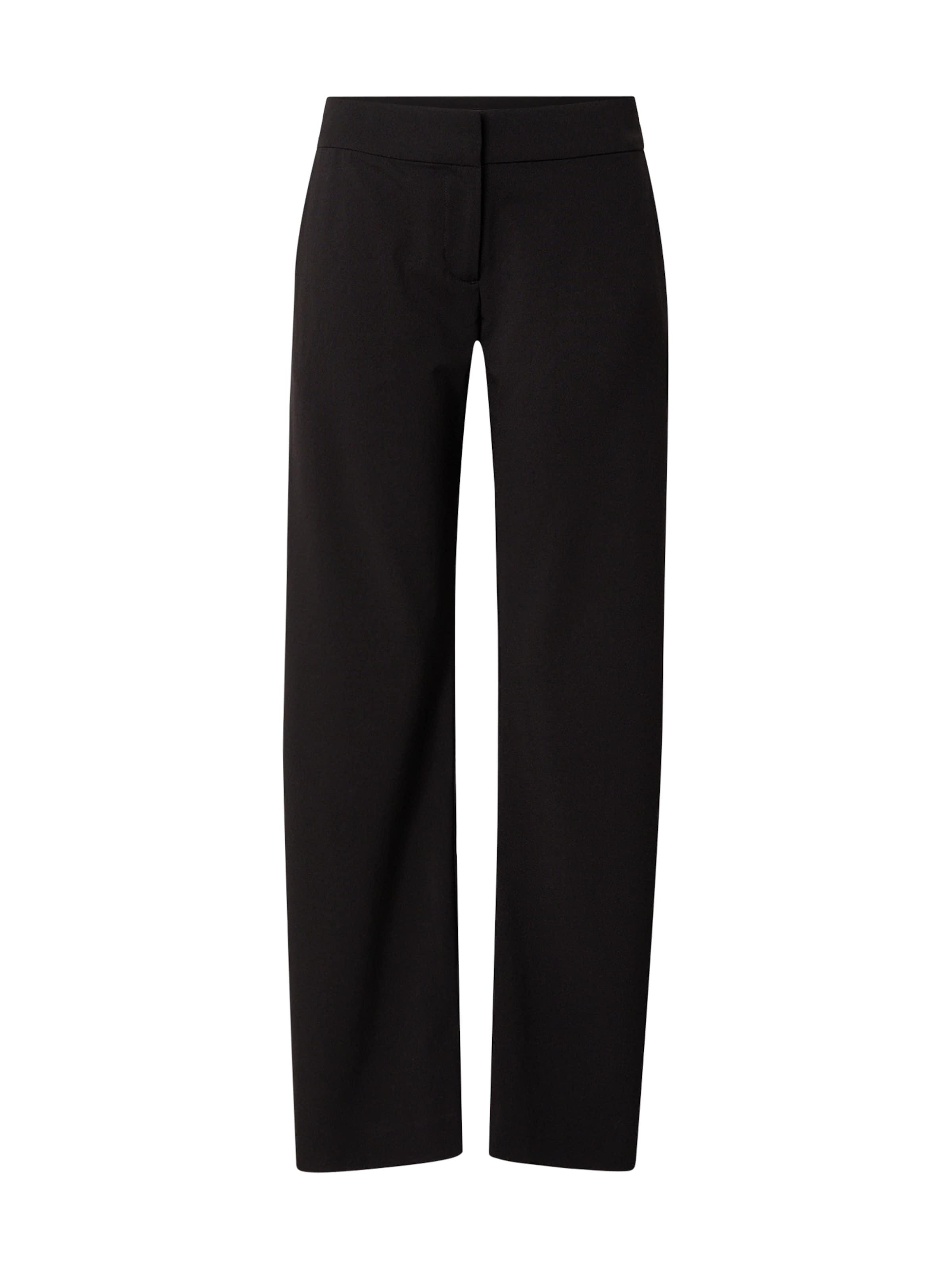 WEEKDAY Широки крачоли Панталон 'Kiros' в черно: отпред