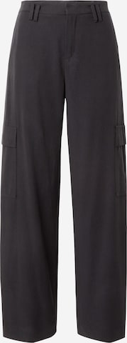 DRYKORNLoosefit Cargo hlače 'DUCTILE' - crna boja: prednji dio