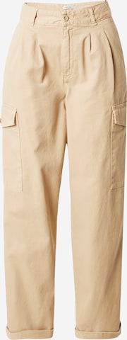 Carhartt WIP - Tapered Pantalón cargo 'Collins' en beige: frente