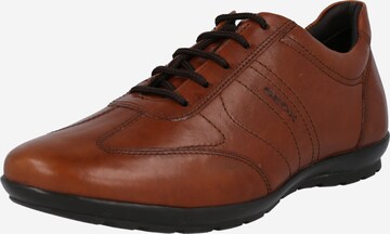 GEOX - Zapatos con cordón 'Symbol' en marrón: frente