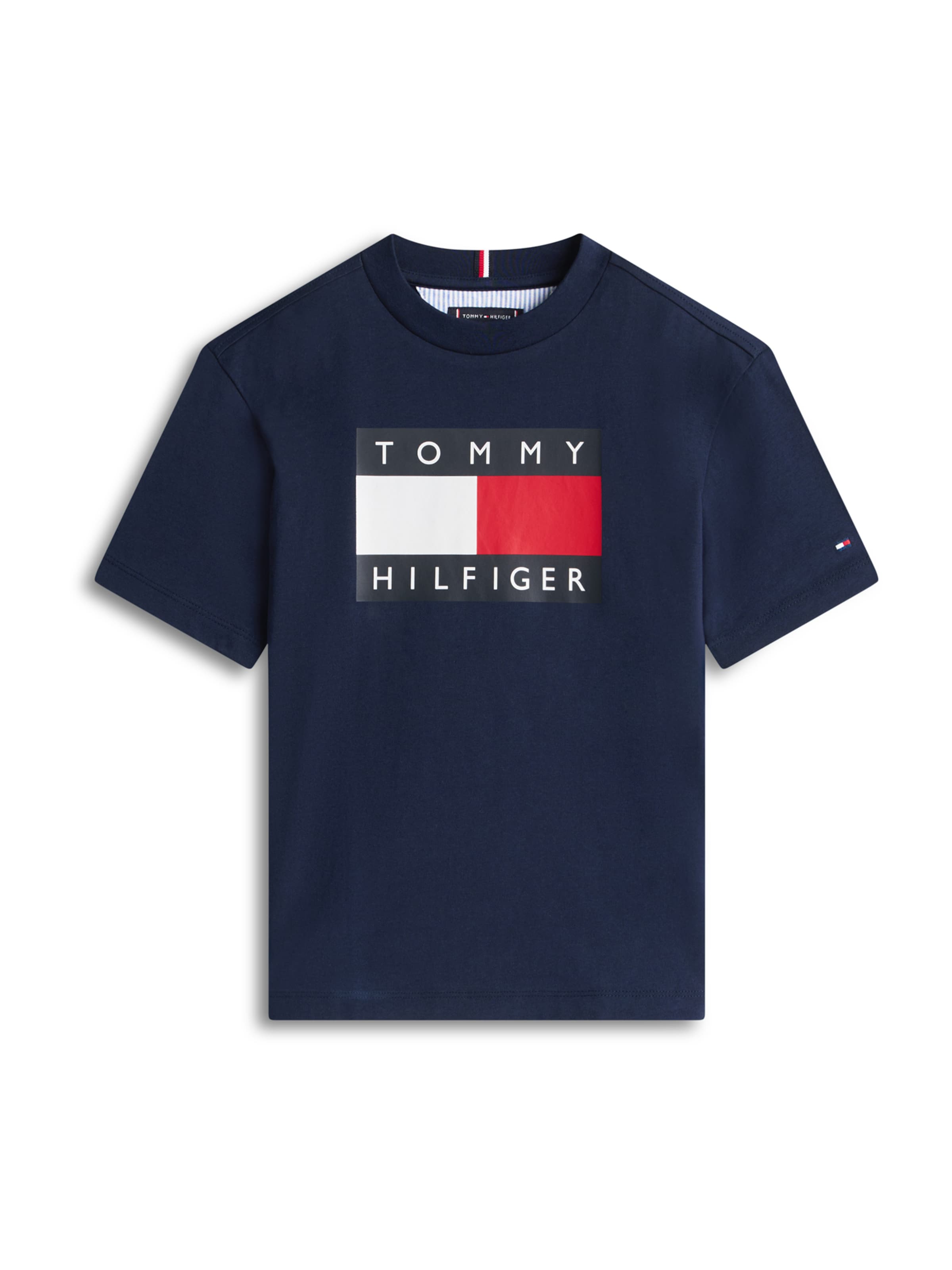 TOMMY HILFIGER Tričko 'Heritage' – modrá: přední strana
