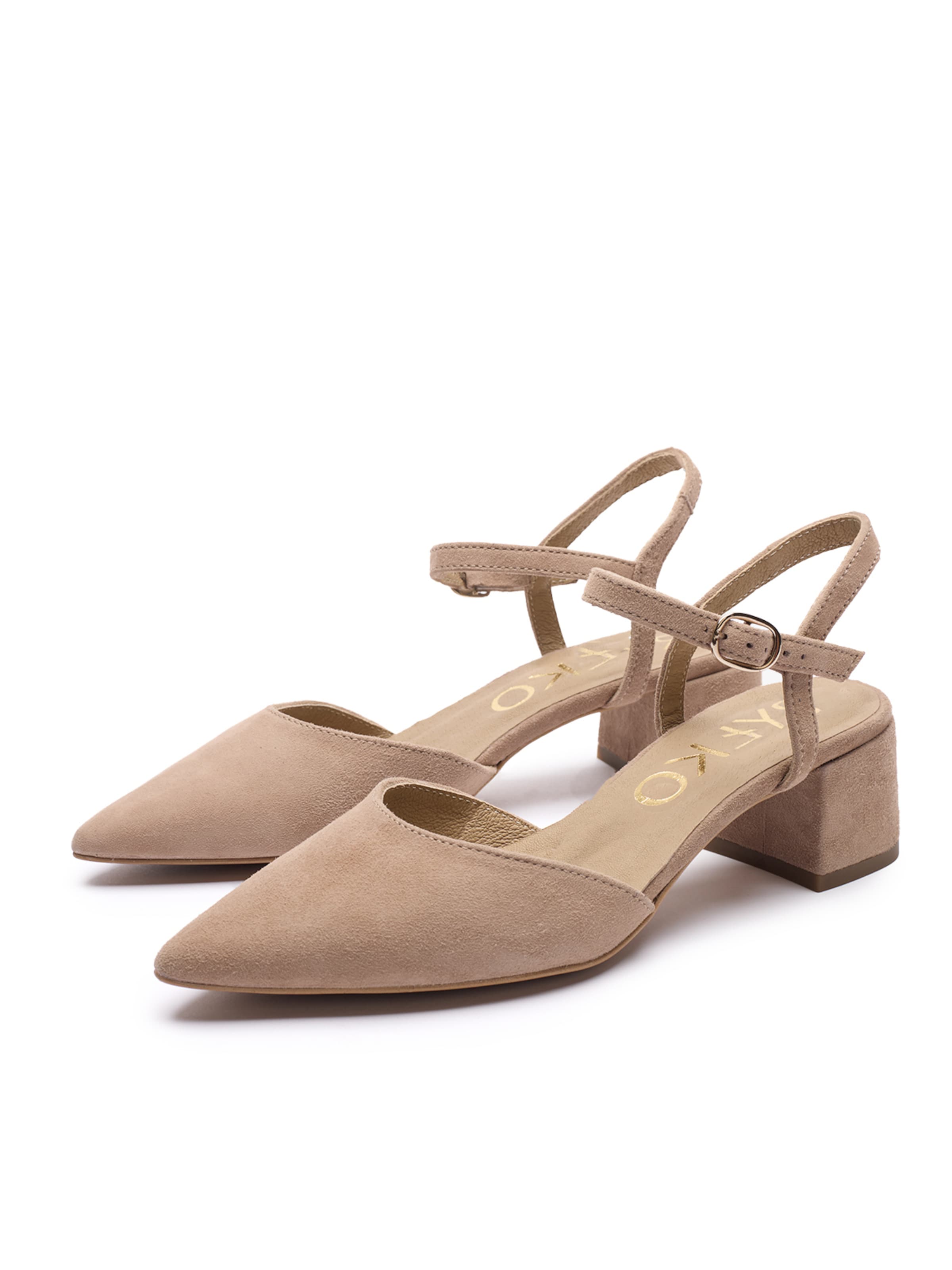 Décolleté sling di RYLKO in beige: frontale