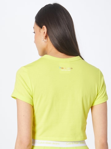 Calvin Klein Jeans - Camiseta en amarillo