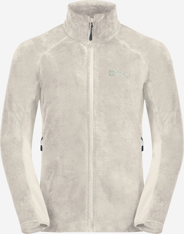 JACK WOLFSKIN Functionele fleece jas in Grijs: voorkant