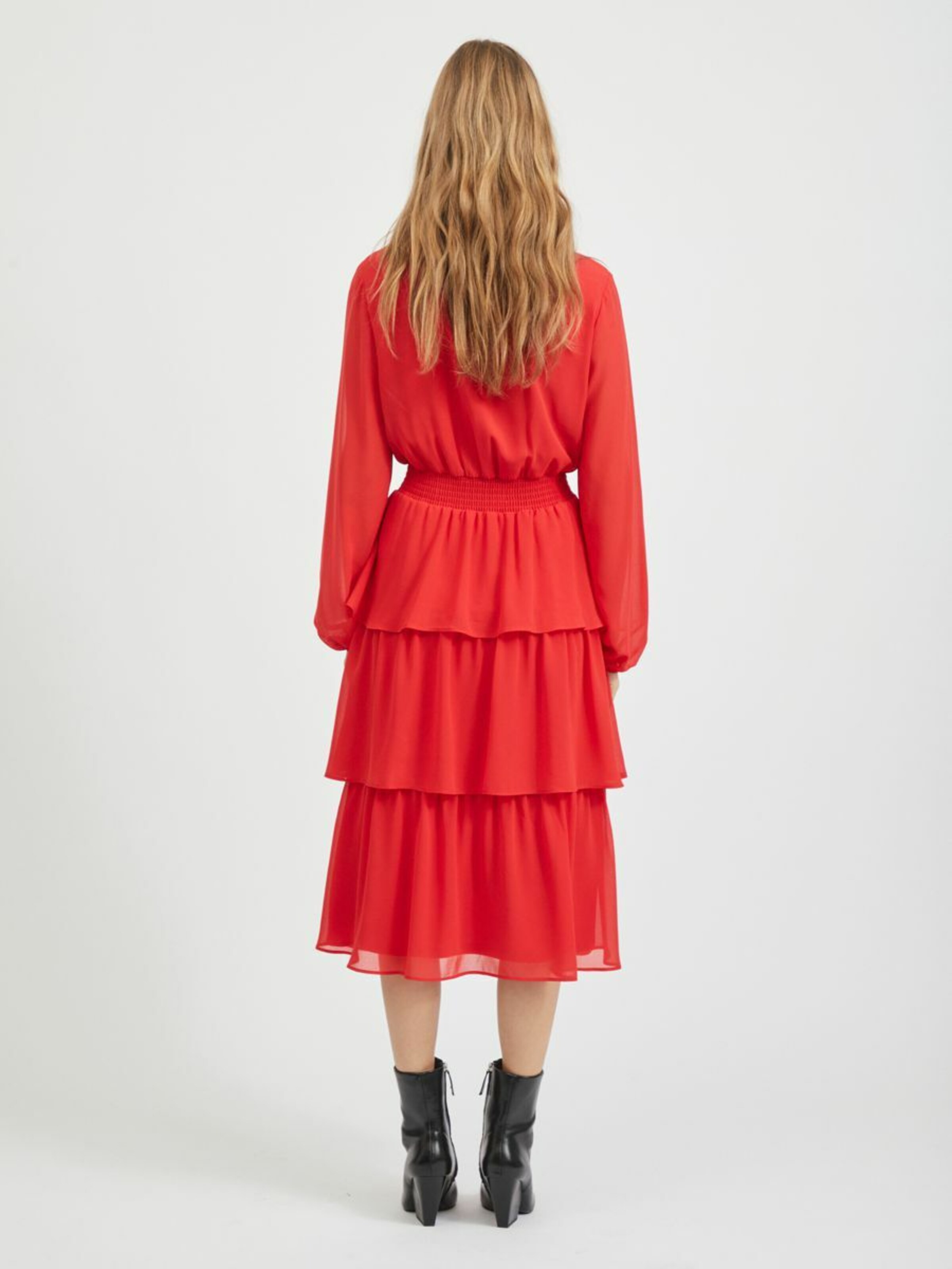 Frauen Große Größen VILA Kleid in Rot - IO85854 Frauen Große Größen VILA Kleid in Rot - IO85854