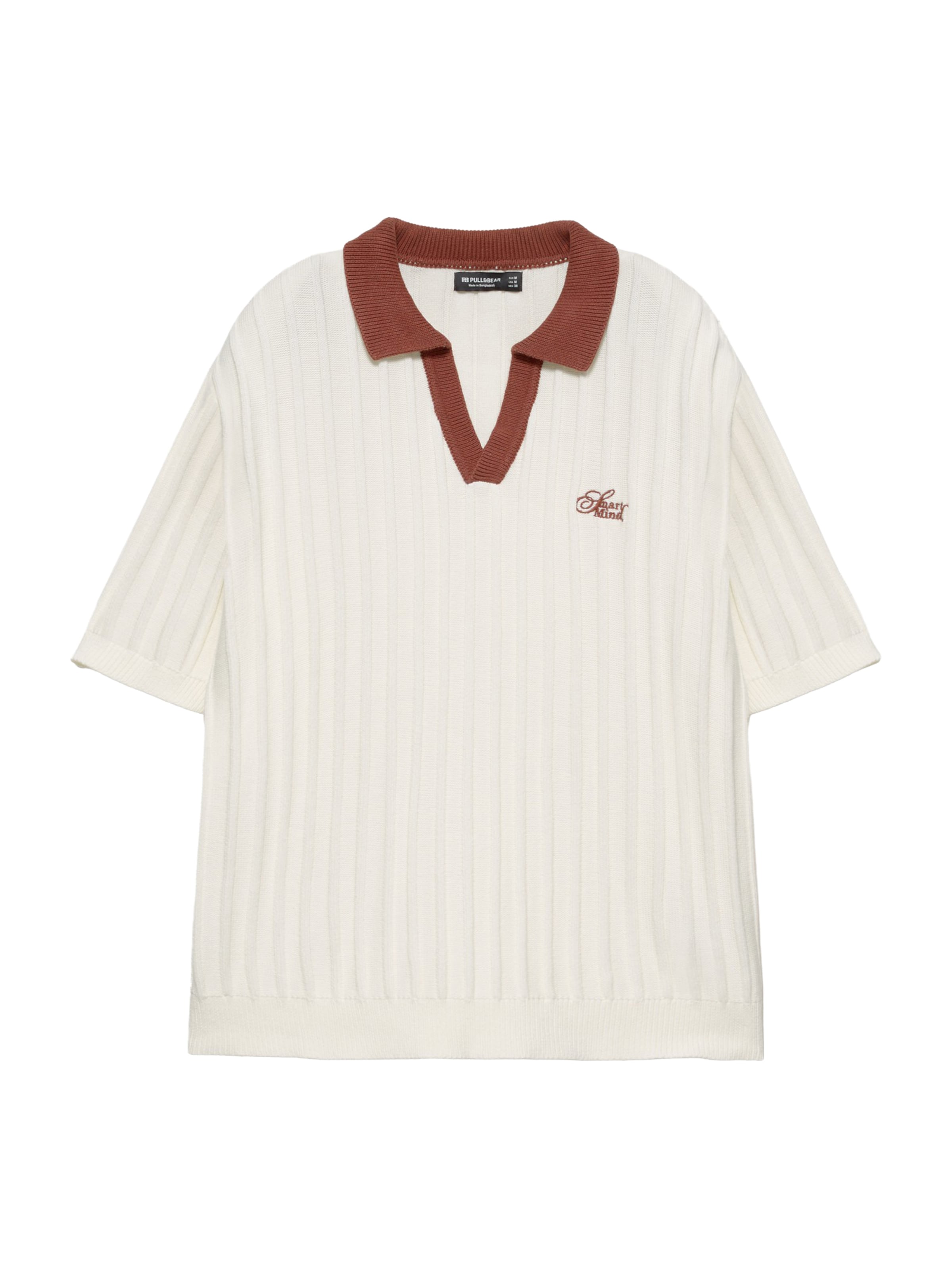 Pull&Bear Sweater in White: front