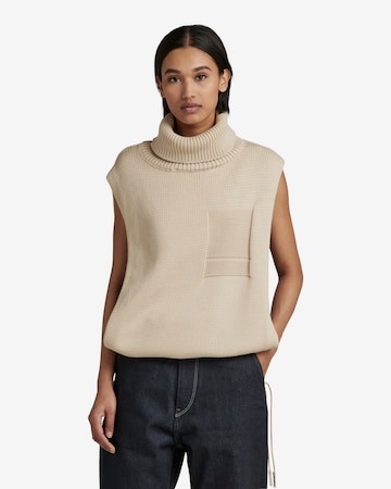 G-Star RAW Sweater in Beige: front