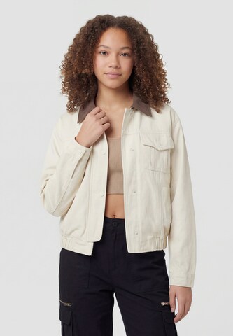 MYMO Between-season jacket in White: front