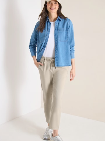 CECIL Zúžený Kalhoty se sklady v pase 'Chelsea' – béžová