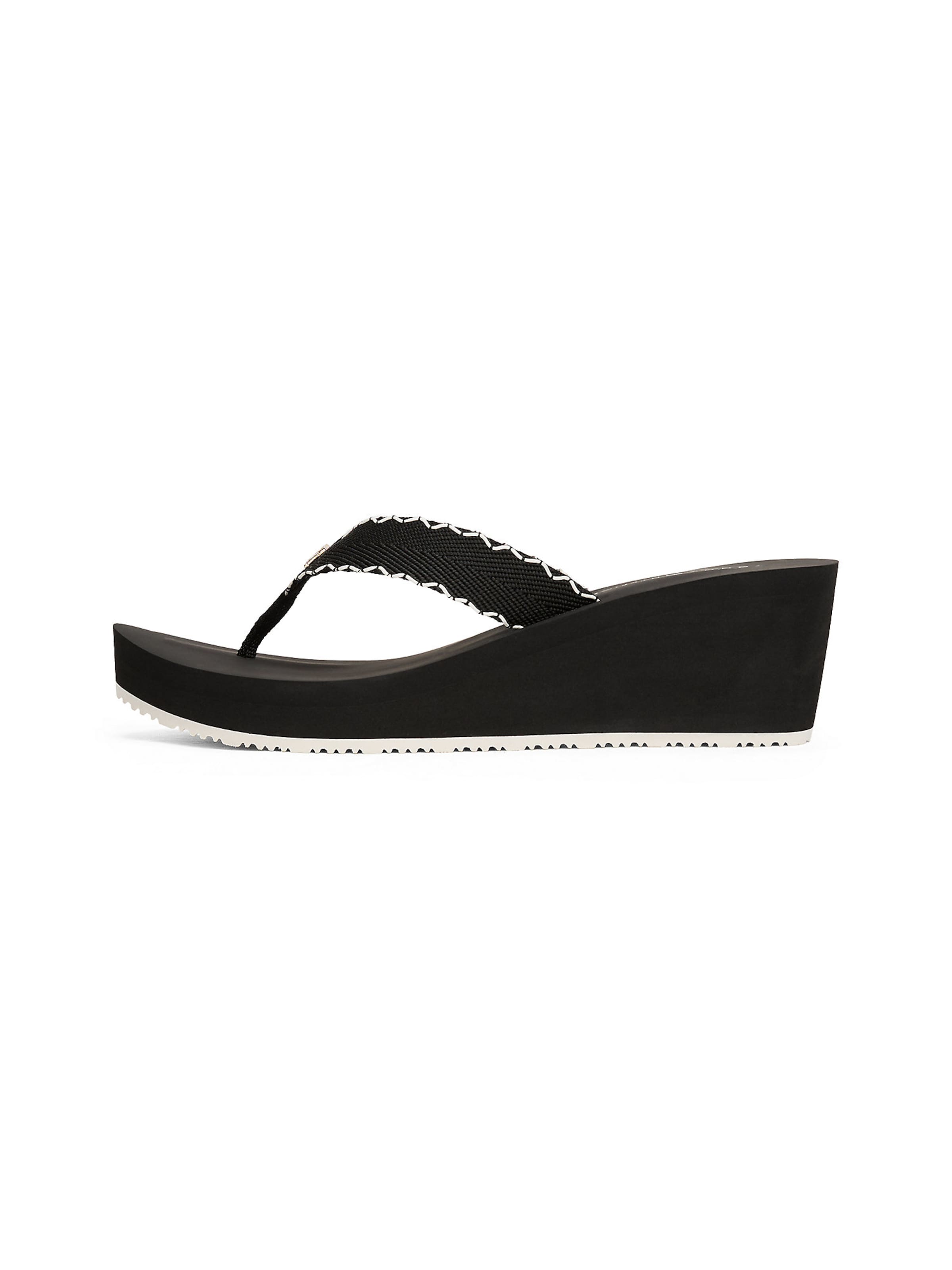 TOMMY HILFIGER Teenslipper in Zwart: voorkant