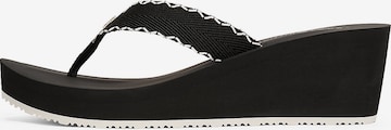 TOMMY HILFIGER T-bar sandals in Black: front