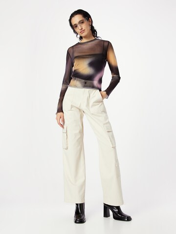 HOLLISTER Wide leg Cargo trousers in Beige