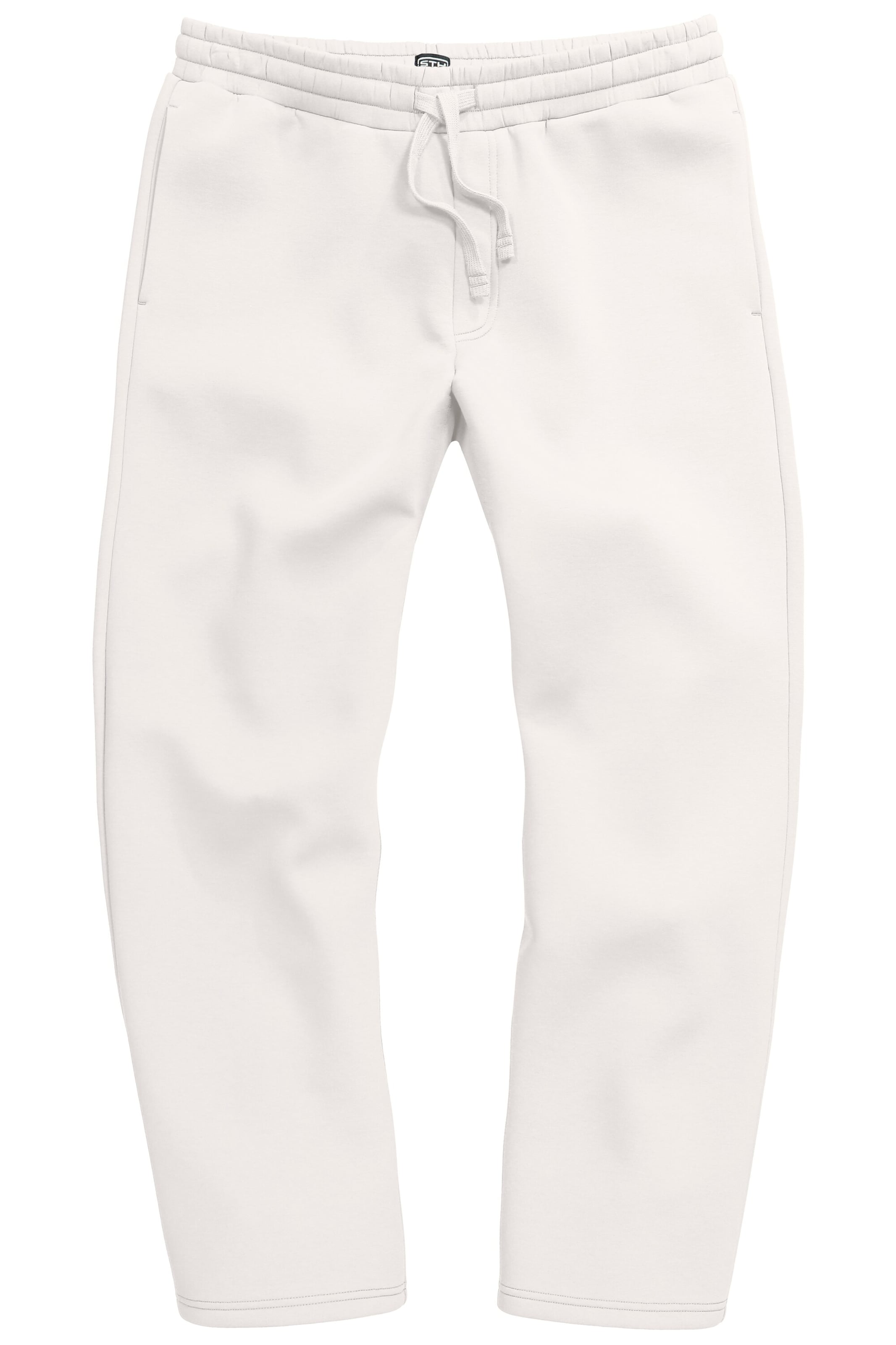 STHUGE Regular Trousers in White: front