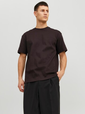 JACK & JONES Shirt 'SANCHEZ' in Brown: front