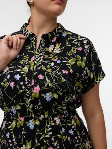 Vero Moda Curve Blousejurk 'VMCEASY JOY' in Zwart