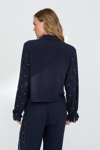 RAFFYA Bluse 'Das Penny" in Blau