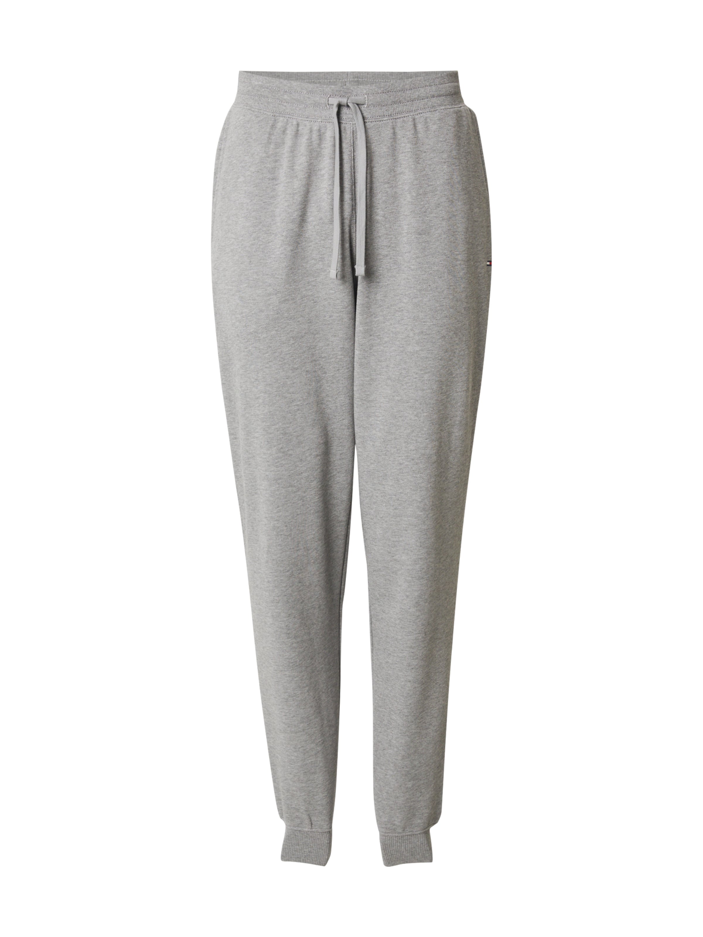 TOMMY HILFIGER Alt kitsenev Püksid 'ESSENTIAL', värv hall: eest vaates