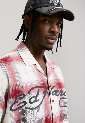 Ed Hardy Классический крой Рубашка в Красный