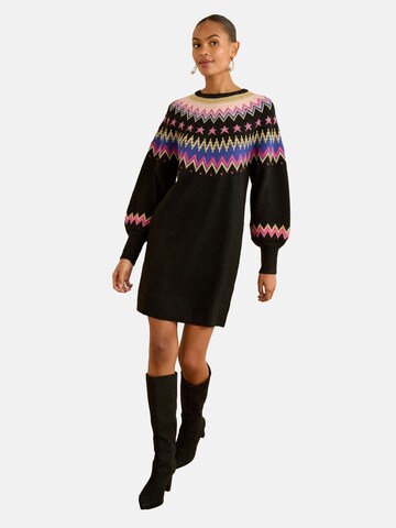 love & roses Kootud kleit, värv must: eest vaates