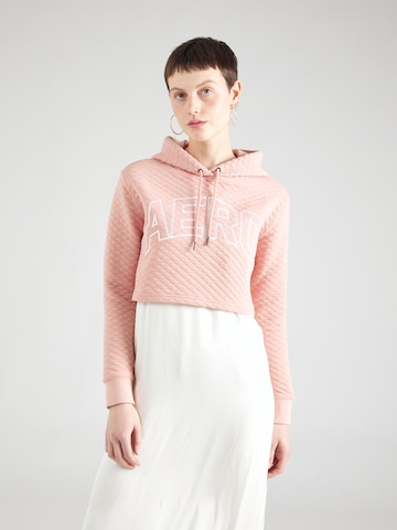 Sweat-shirt AÉROPOSTALE en rose : devant