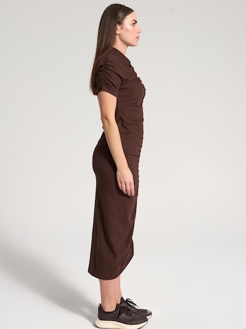 NOWIHT Dress 'Delphine' in Brown