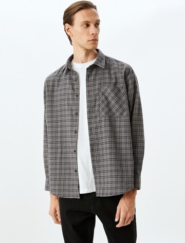 Koton Regular Fit Hemd in Grau: Vorderseite