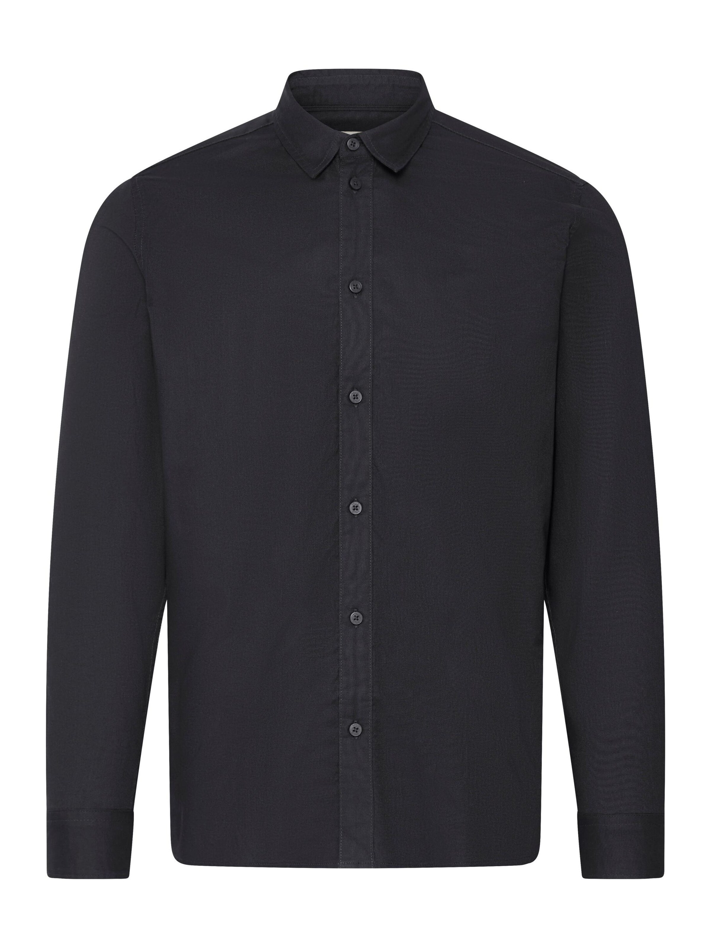 !Solid - Regular Fit Camisa 'OLMIN' em preto: frente