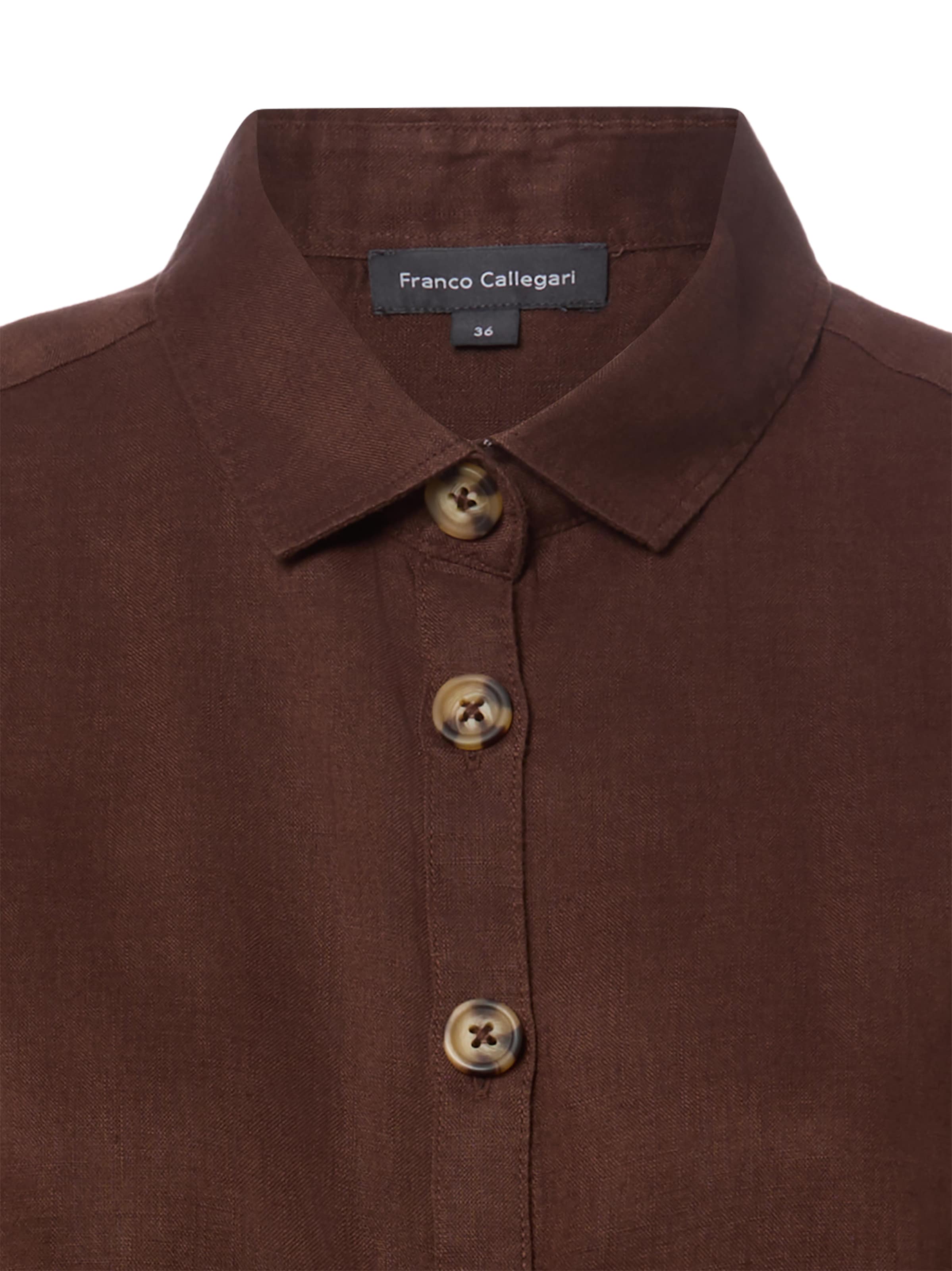 Franco Callegari Bluse in Braun