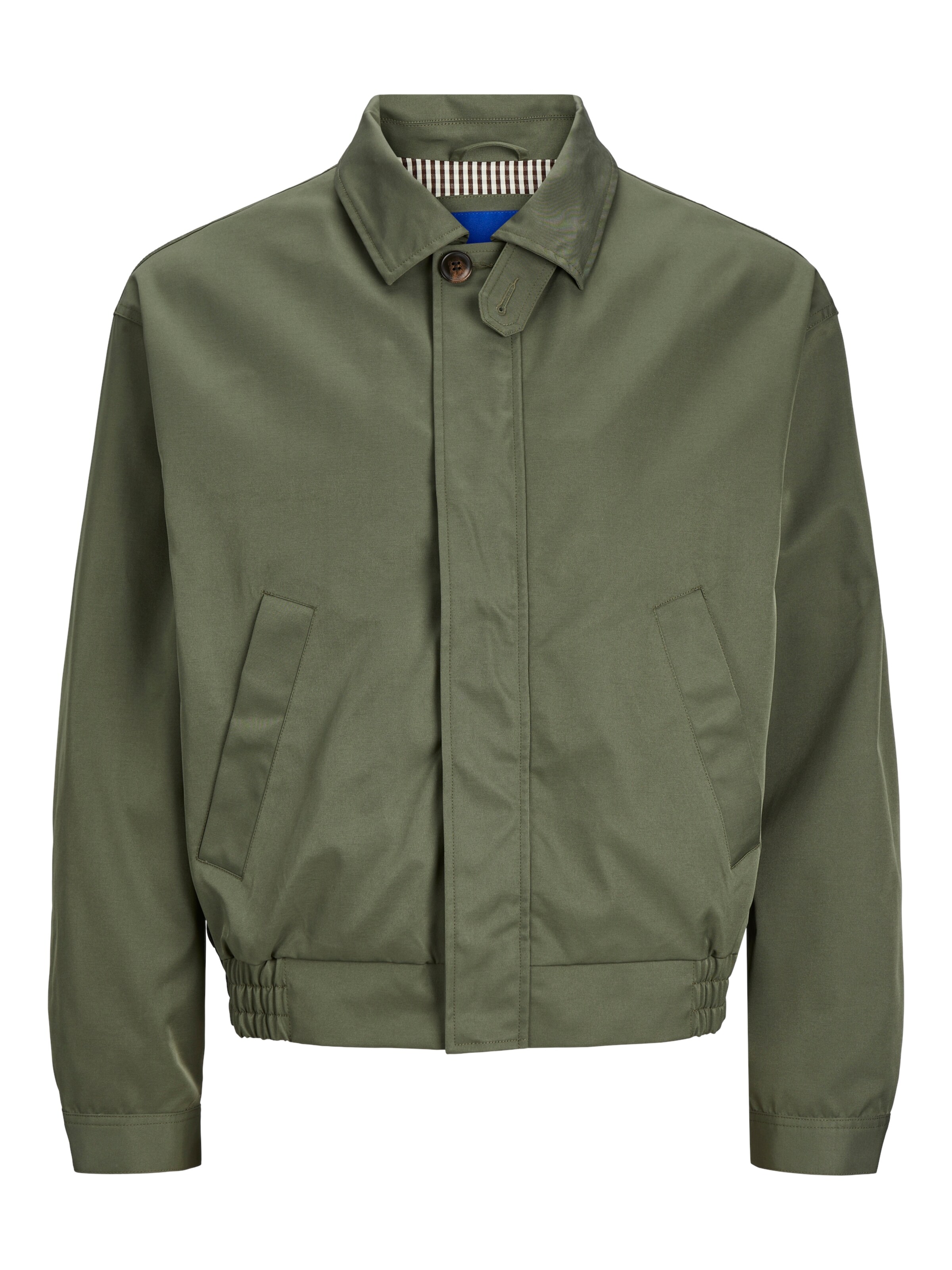 JACK & JONES Between-Season Jacket 'Santorini Harrington' in Green: front