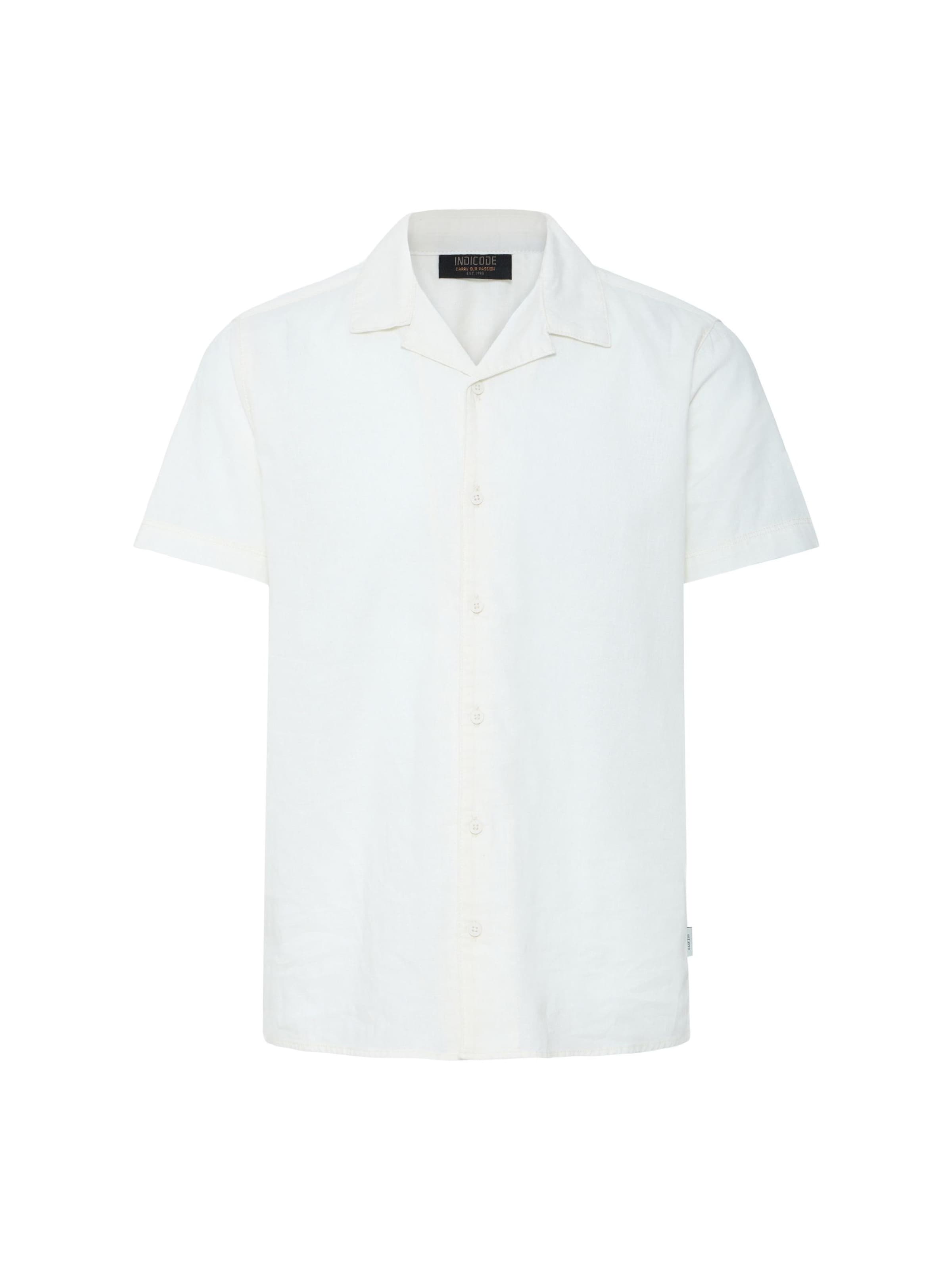 Camicia ' IDMonken ' di INDICODE JEANS in bianco: frontale