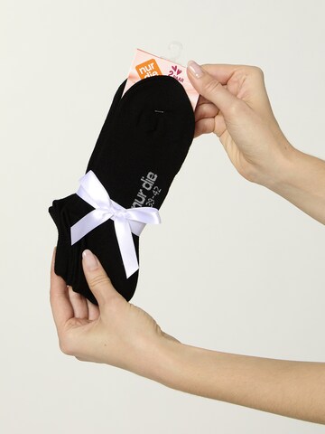 Chaussure basse ' Modal Socken Sneaker Füßlinge kurz ' Nur Die en noir
