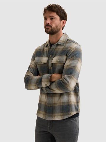 VANGUARD Regular fit Skjorta 'Overshirt with check pattern' i blå
