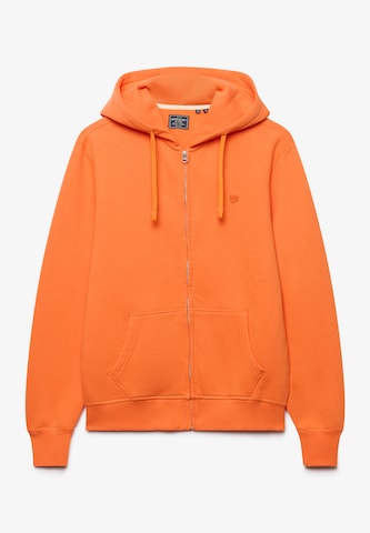 Superdry & Co Zip-Up Hoodie 'Essential' in Orange