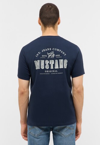 MUSTANG T-Shirt ' Austin ' in Blau