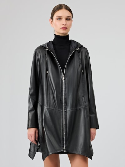 Derimod Manteau mi-saison 'Daniela' en noir, Vue avec produit