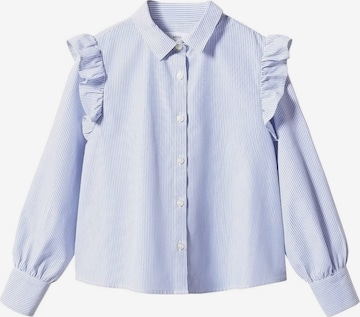 MANGO KIDS Blouse 'CARLOTA' in Blauw: voorkant